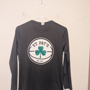 Sport- Tek grey St. Pat's long sleeve shirt size youth large